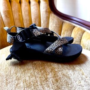 Chaco Youth Size 13 Leopard Print